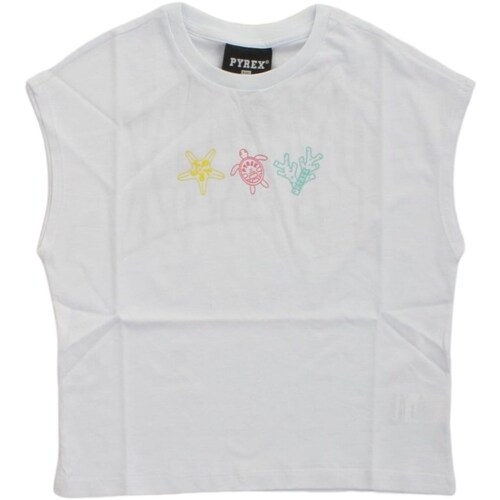 Textil Rapariga T-Shirt mangas curtas Pyrex 033925 Branco