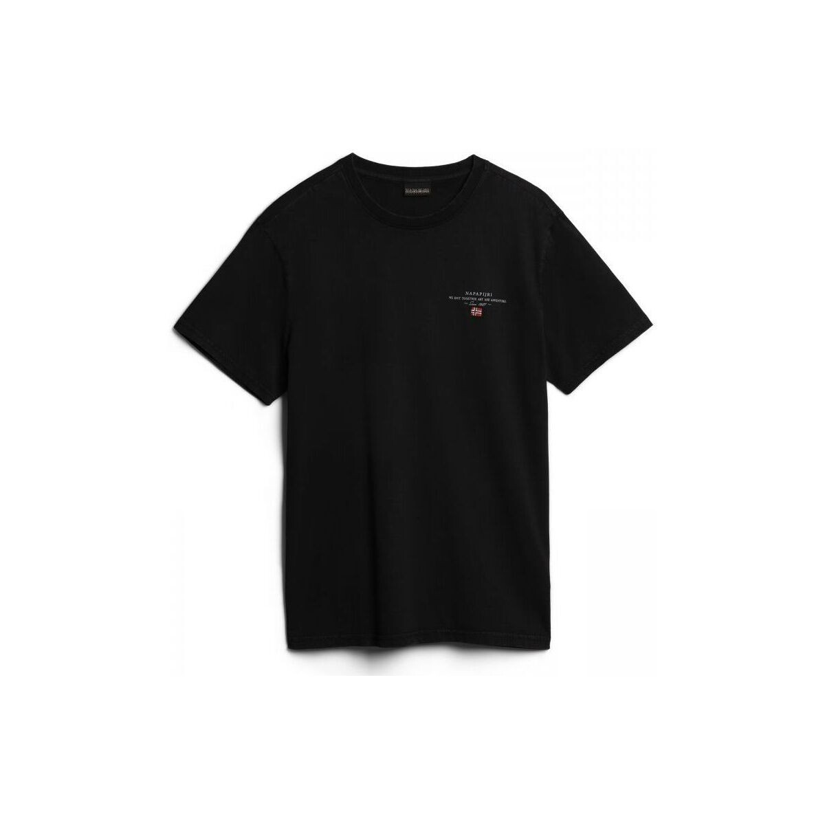 Textil Homem T-shirts e Pólos Napapijri SELBAS NP0A4GBQ-041 BLACK Preto