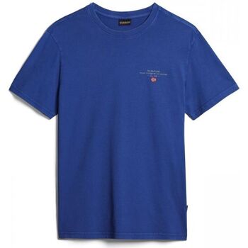 Textil Homem T-shirts e Pólos Napapijri SELBAS NP0A4GBQ-B5A MAZARINE BLUE Azul