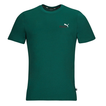 TePeanuts Homem T-Shirt mangas curtas Puma ESS  2 COL SMALL LOGO TEE Verde / Escuro