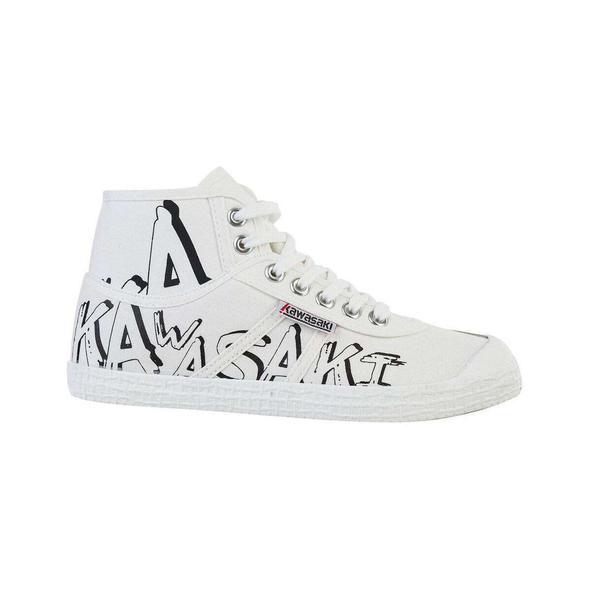 Sapatos Mulher Sapatilhas Kawasaki Graffiti Canvas Boot K202415 1002 White Branco