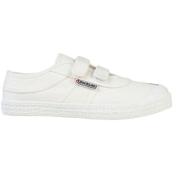 Sapatos Criança Sapatilhas Kawasaki Original Kids Shoe W/velcro K202432 1002S White Solid Branco