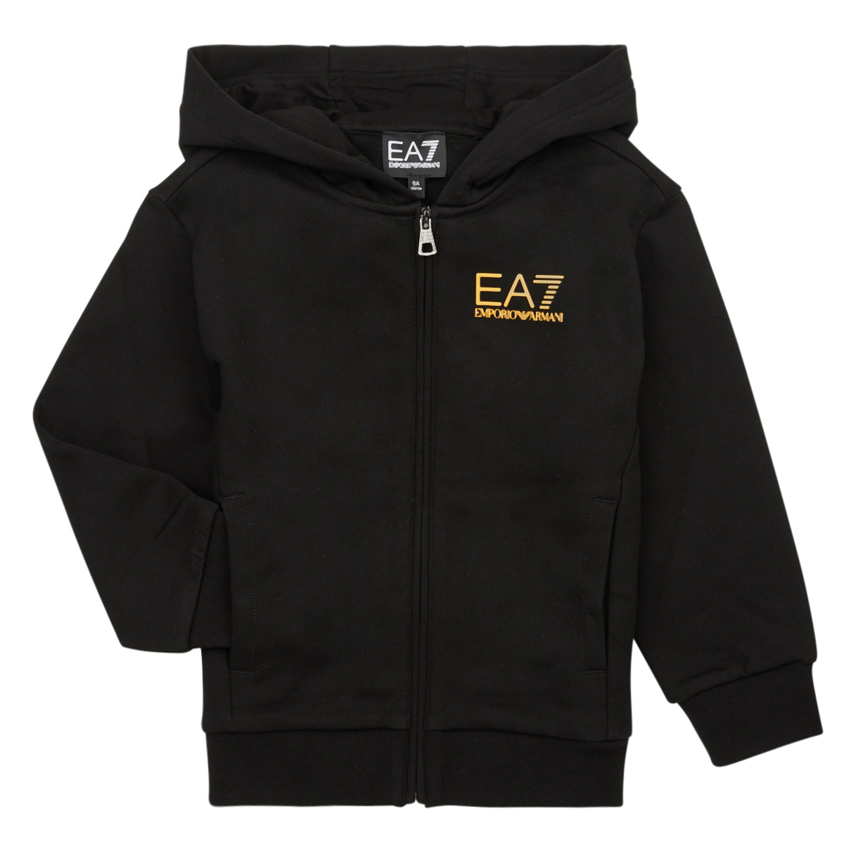 Textil Rapaz Sweats Armani EA7 Racer eagle logo trainers in black CORE ID SWEATSHIRT Emporio Armani two-tone knitted jumper