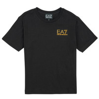 Textil Rapaz T-Shirt mangas curtas Emporio Armani shirt camouflage-print swim shorts CORE ID TSHIRT Preto / Ouro
