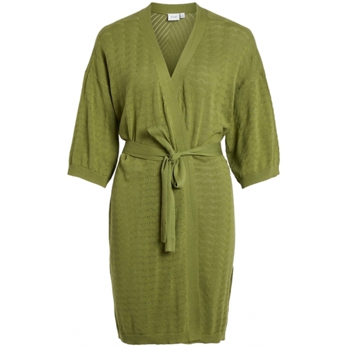 Textil Mulher Casacos Vila Vipen Rw Coated Shorts - Calliste Green Verde