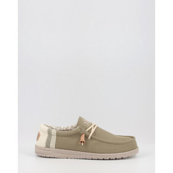 Sapatos Homem Only & Sons HEY DUDE WALLY LINEN NATURAL Verde