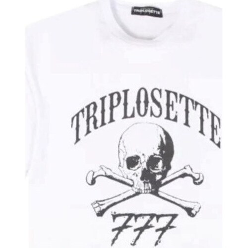 Textil Mulher T-Shirt mangas curtas Triplosette 777 TRSM447 Branco