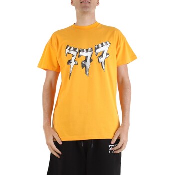 Textil Homem T-Shirt mangas curtas Triplosette 777 TRSM465 Amarelo