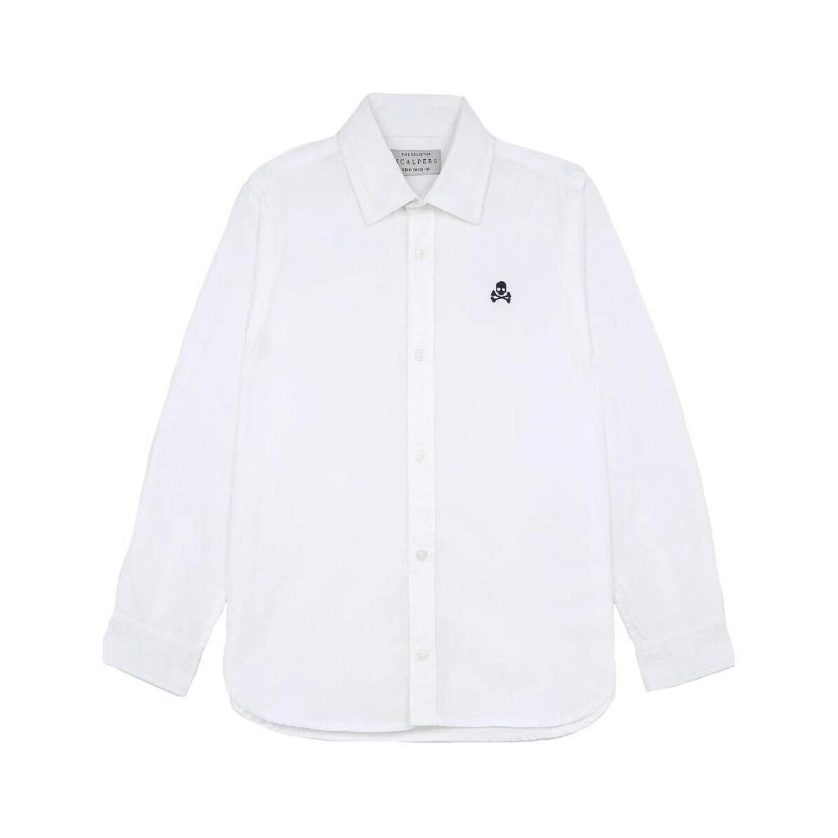 Textil Rapaz Camisas mangas comprida Scalpers  Branco