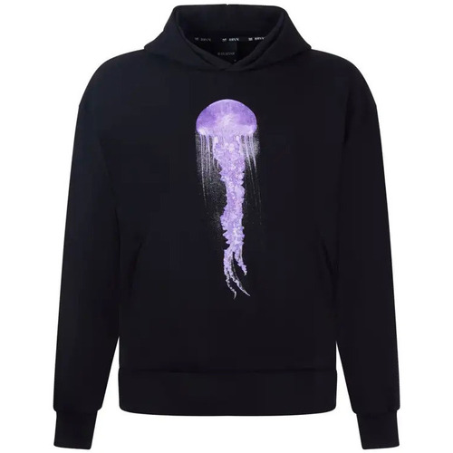 Textil Homem Diesel logo-embroidered cotton hoodie Jellyfish Hoodie Preto