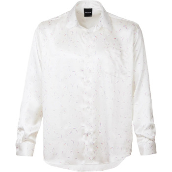 Textil Homem Camisas mangas comprida Brvn Iridiscent Shirt White