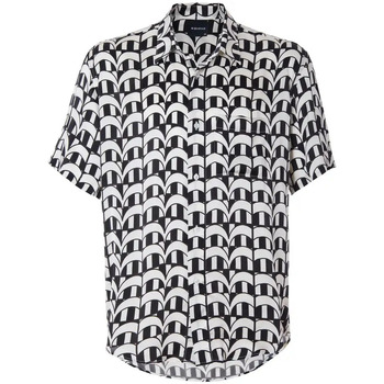 Textil Homem Camisas mangas comprida Brvn Swaloow Shirt White and Black