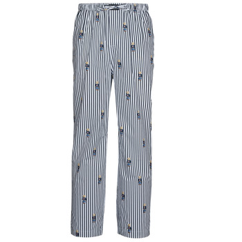 Textil Homem Pijamas / Camisas de dormir Polo Ralph Lauren PJ PANT SLEEP BOTTOM Azul / Branco