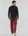 Textil Homem Pijamas / Camisas de dormir Polo Ralph Lauren L/S PJ SLEEP SET Preto / Vermelho
