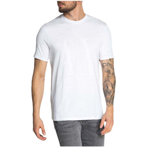 Textil Homem T-shirts e Pólos EAX  Branco