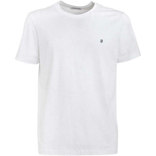 Textil Homem T-shirts fleece-texture e Pólos Dondup  Branco