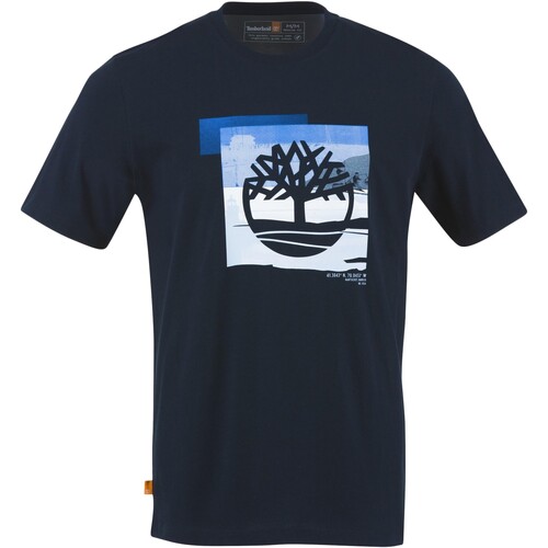 Textil Homem T-Shirt mangas curtas Timberland 213102 Azul
