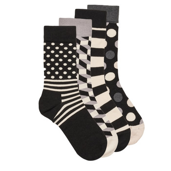 Acessórios Meias altas Happy Socks Udw CLASSIC BLACK Preto / Branco