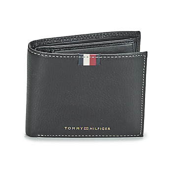 Malas Homem Carteira Tommy Hilfiger TH CORP LEATHER CC AND COIN Preto
