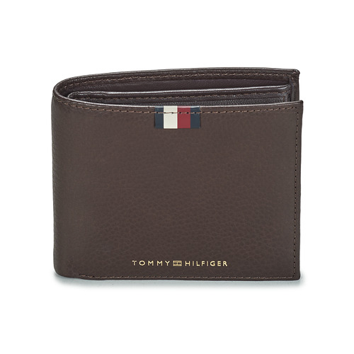 Tommy Hilfiger TH CORP LEATHER CC AND COIN Castanho - Entrega gratuita