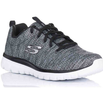 Sapatos Mulher Fitness / Training  Skechers 12614 BKW Cinza