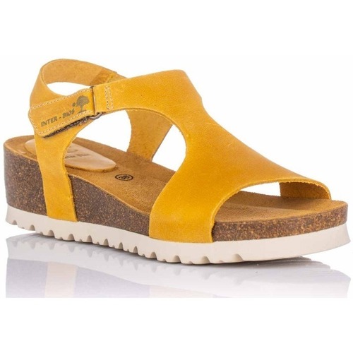 Sapatos Mulher Sandálias Interbios 5657 Amarelo