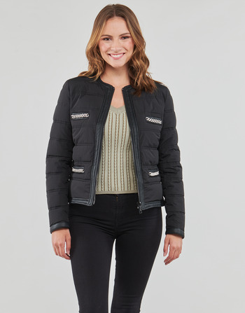 Textil Mulher Casacos Hiking Guess IRENE CHAIN JACKET Preto