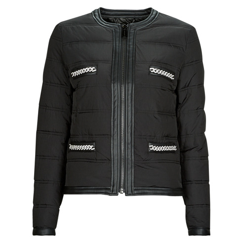 Textil Mulher Casacos Guess IRENE CHAIN JACKET Preto