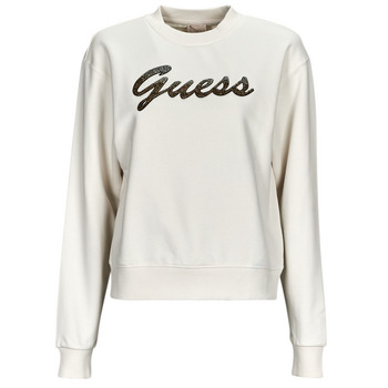 Textil Mulher Sweats Guess trainers CN Guess trainers SHINY SWEATSHIRT Branco