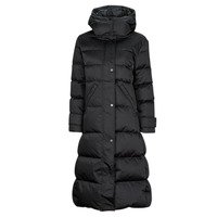 Textil Mulher Quispos Guess zip INES LONG DOWN JACKET Preto