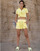 Textil Mulher Floral Shorts / Bermudas THEAD. BILLIE Amarelo