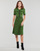 Textil Mulher Vestidos compridos Karl Lagerfeld S SLV KNIT DRESS Verde / Preto