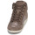 Sapatos Mulher Sapatilhas de cano-alto Geox D MYRIA Bege / Ouro