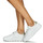 Sapatos Mulher Sapatilhas Geox D SPHERICA EC4.1 SNEAKERS Branco / Prata