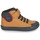 Sapatos Rapaz Sapatilhas de cano-alto Geox J GISLI BOY F Castanho / Preto