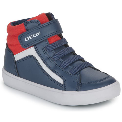 Sapatos Rapaz Mesas de centro de exterior Geox J GISLI BOY C Marinho / Vermelho
