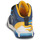 Sapatos Rapaz Sapatilhas de cano-alto Geox J INEK BOY C Marinho / Amarelo