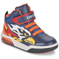 Sapatos Rapaz por correio eletrónico : at Geox J INEK BOY B Marinho / Laranja