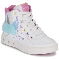 Sapatos Rapariga por correio eletrónico : at Geox J SKYLIN GIRL C Branco / Azul