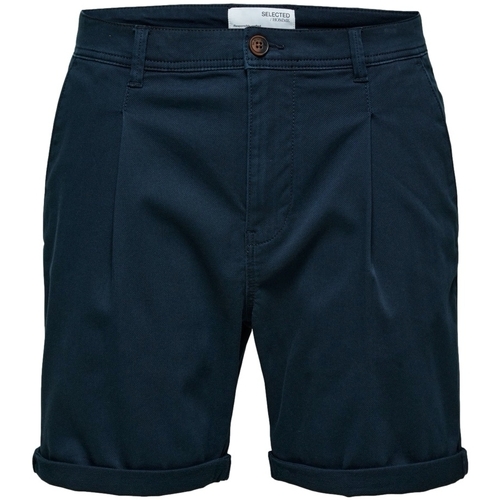 Textil Homem Shorts / Bermudas Selected Noos Calções Comfort-Gabriel - Dark Sapphire Azul