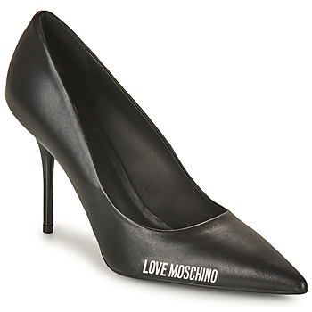 Sapatos Mulher Escarpim Love Moschino RUBBER LOGO Preto