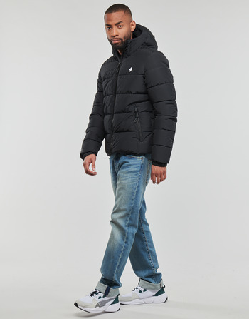 Superdry HOODED SPORTS PUFFR JACKET Preto