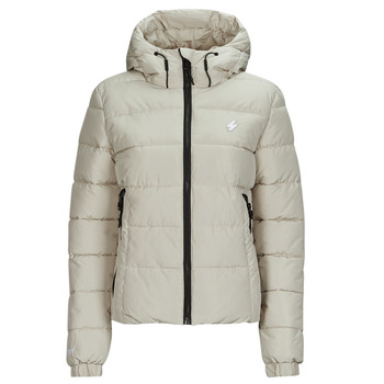 Textil Mulher Quispos Superdry HOODED SPIRIT SPORTS PUFFER Bege