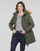 Textil Mulher Quispos Superdry FUJI HOODED MID LENGTH PUFFER Cáqui