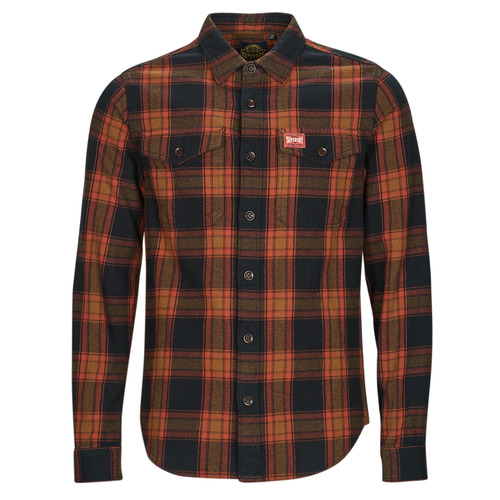 Textil Homem Camisas similar comprida Superdry COTTON WORKER CHECK SHIRT Multicolor