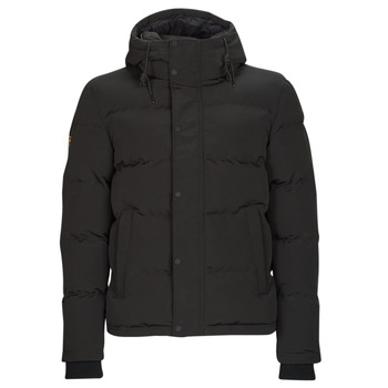 Textil branco Quispos Superdry EVEREST SHORT HOODED PUFFER Preto