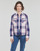 Textil Mulher camisas Superdry LUMBERJACK CHECK FLANNEL SHIRT Rosa / Marinho