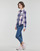 Textil Mulher camisas Superdry LUMBERJACK CHECK FLANNEL SHIRT Rosa / Marinho