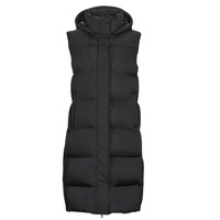 Textil Mulher Quispos Superdry LONGLINE HOODED PUFFER GILET Preto