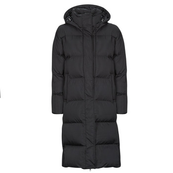 Textil Mulher Quispos Superdry LONGLINE HOODED PUFFER COAT Preto